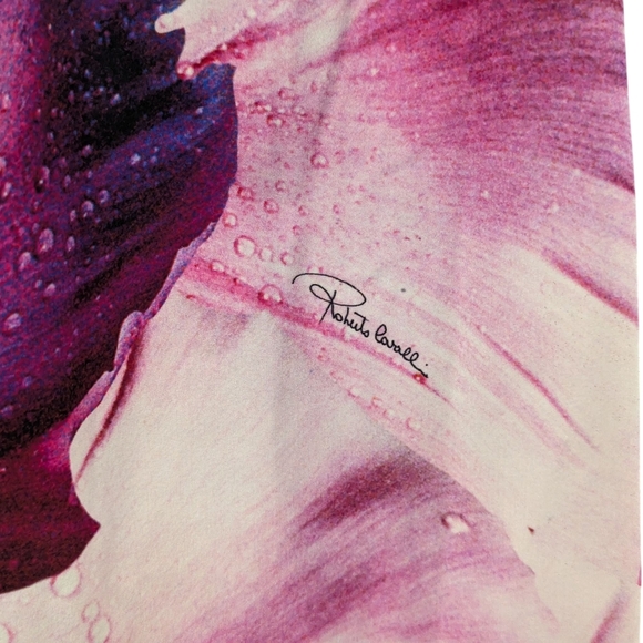 NWT Roberto Cavalli Pink Floral Dress Size 44 - 10/12 M/L - Picture 8 of 10